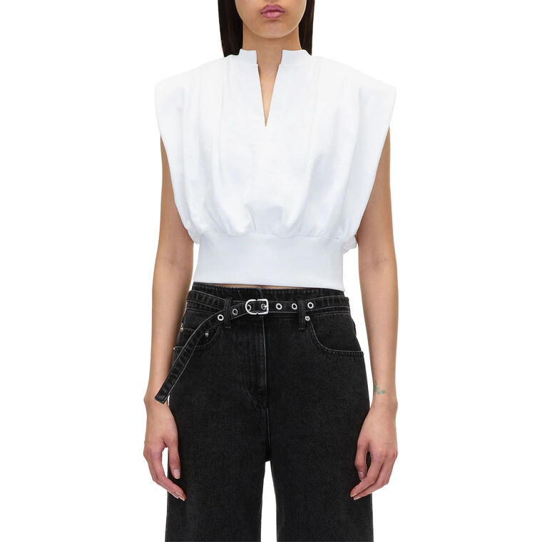 Sleeveless French Terry Top image number null