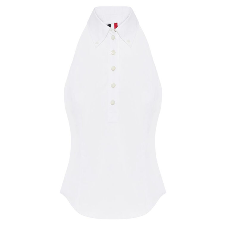 Point Collar Polo Halter Top image number null
