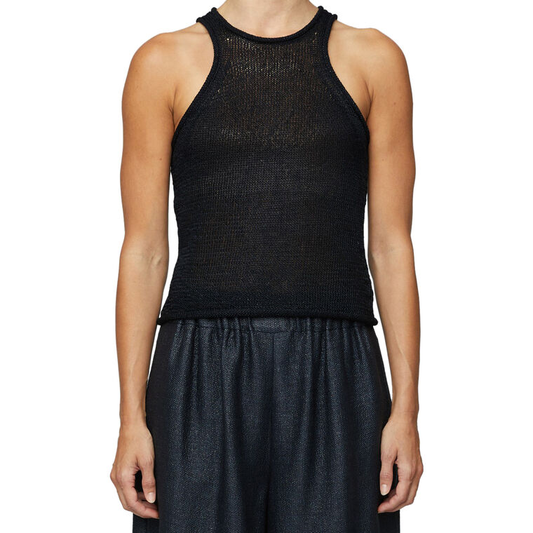 Nelly Open Knit Tank Top image number null