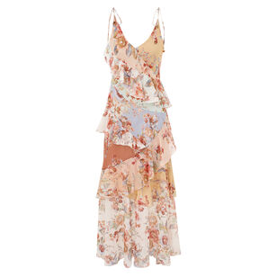 Awaken Frilled Maxi Slip Dress