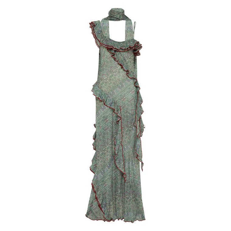 Siedres Monica Ruffle Detailed Maxi Dress | Tootsies