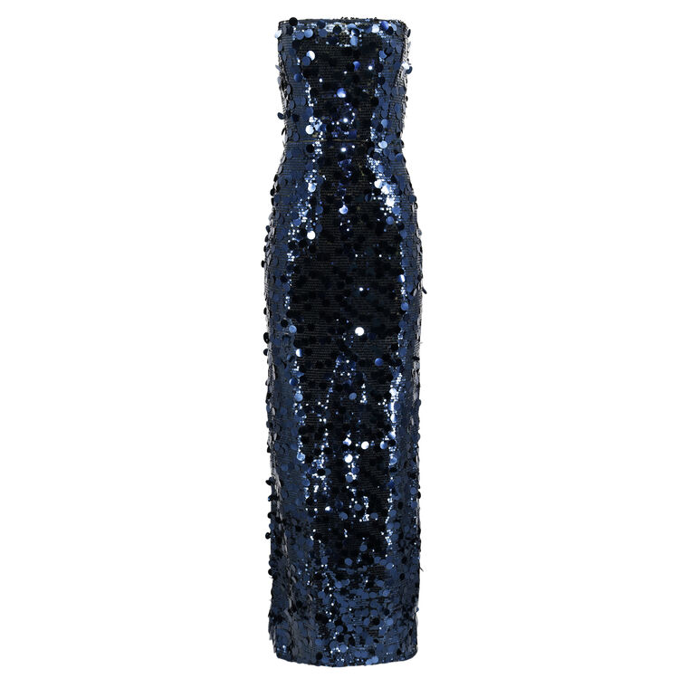 Farah Sequin Strapless Gown image number null