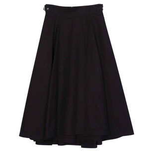 Pleated Utility Midi Skirt