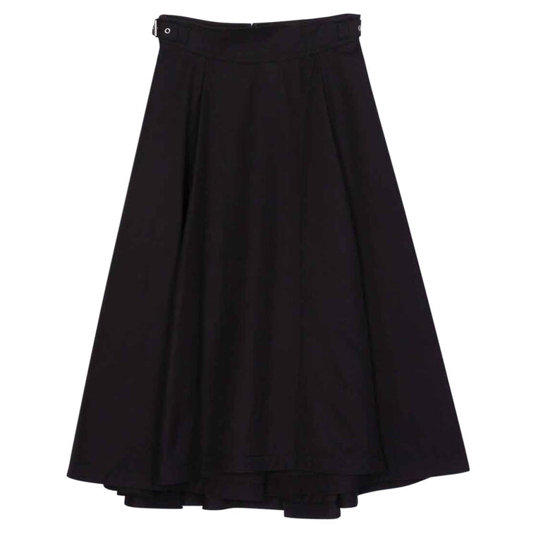 Pleated Utility Midi Skirt image number null