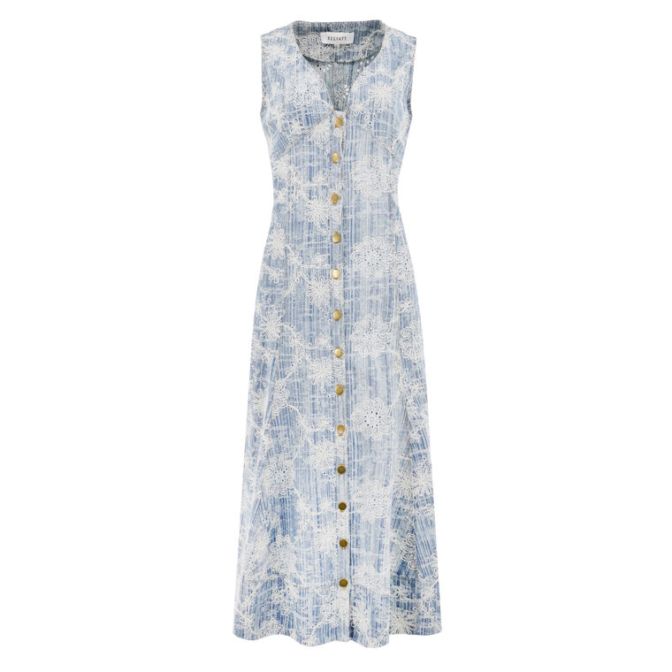 Monica Sleeveless Midi Dress image number null