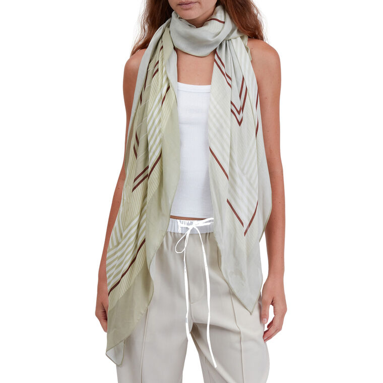 Pinstripe Square Scarf image number null