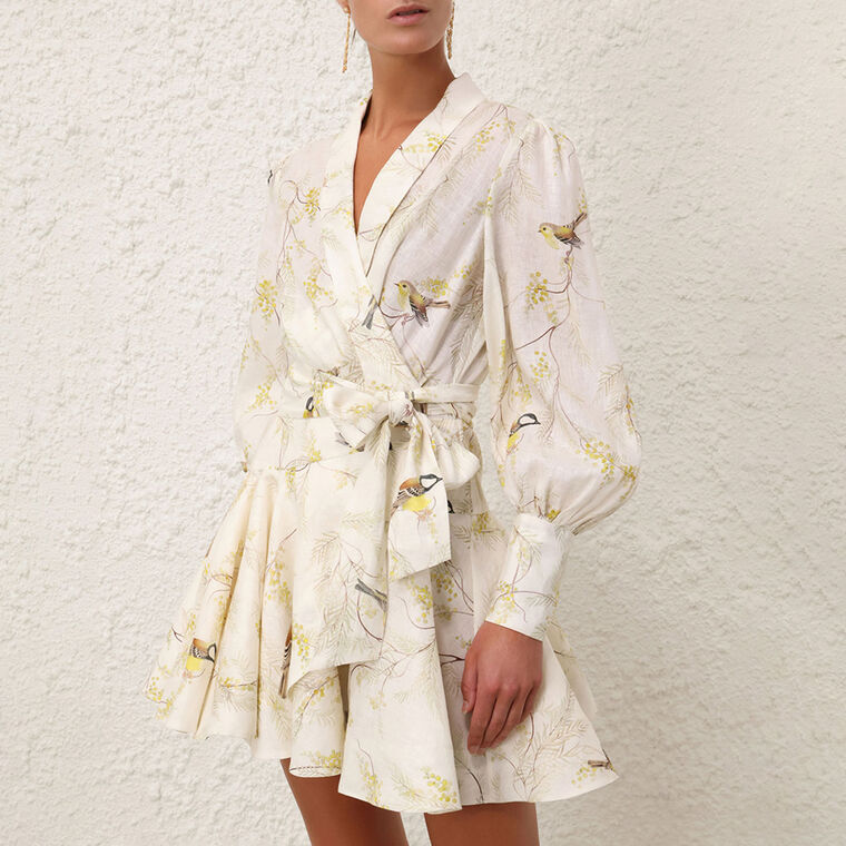 Wrap Mini Dress image number null