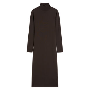 Ocroma Long Sleeve Wool Knit Midi Dress
