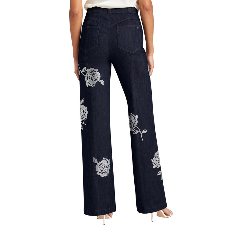 Heatset Roses Francine Denim Pant image number null