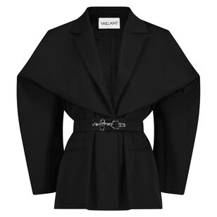 Cinched Waist Technical Blazer