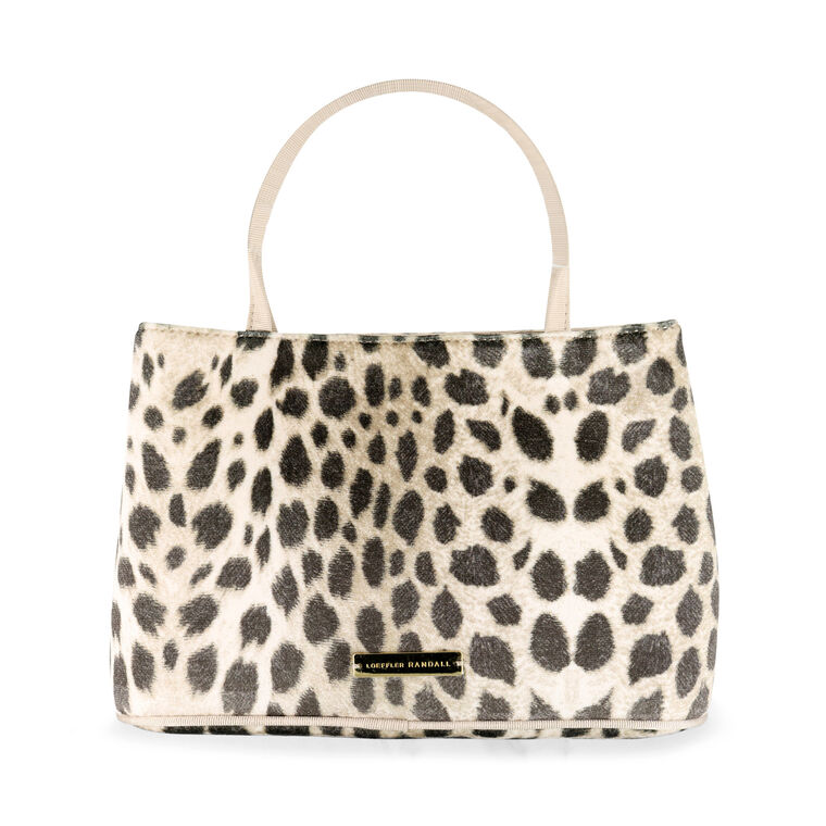 Minnow Leopard Velvet Mini Tote image number null