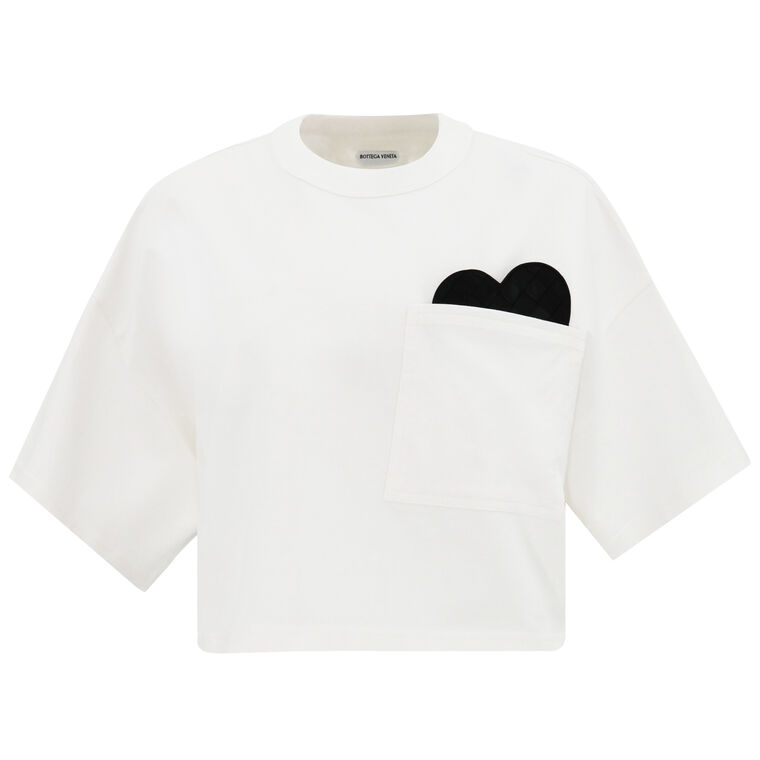Soft Cotton Jersey T-Shirt With Detachable Heart image number null