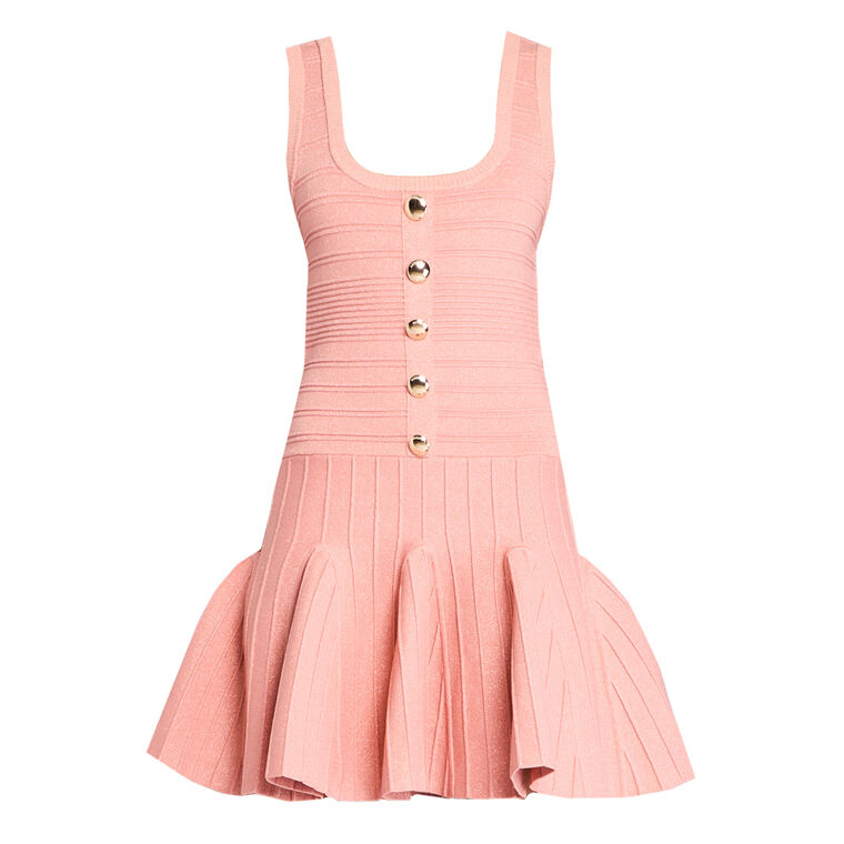 Brooke Sleeveless Bandage Knit Mini Dress image number null