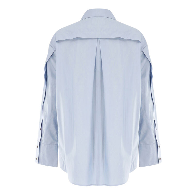 Poplin Oversized Shirt with Embellishment image number null