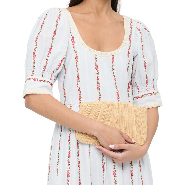 Brit Flat Pleated Clutch image number null