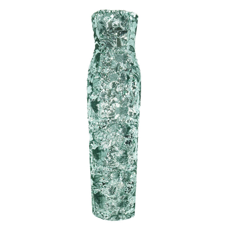 Leslie Sequin Maxi Dress image number null