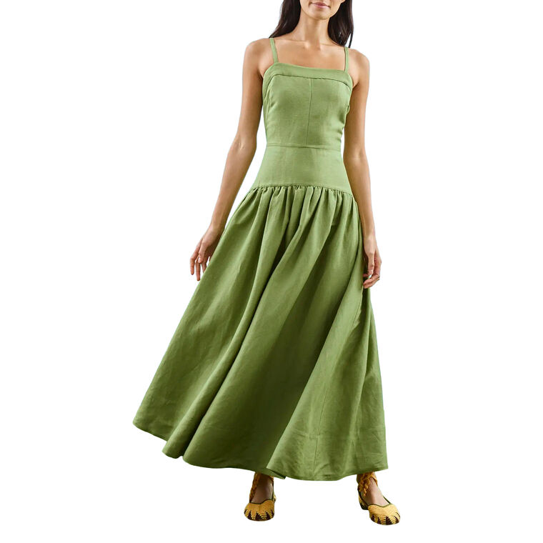 Newberry Spaghetti Strap Drop-Waist Maxi Dress image number null