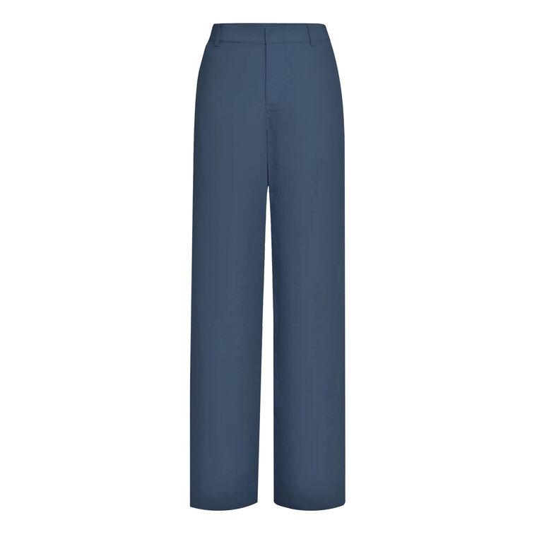 Mid Rise Textured Wide Leg Trouser image number null