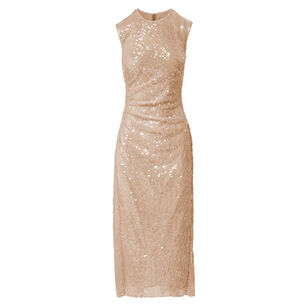 Kimberly Sleeveless Sequin Midi Dress