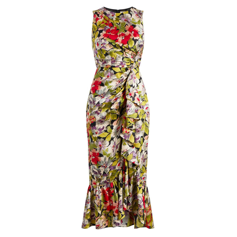 Canyon Bloom Elvira Sleeveless Midi Dress image number null