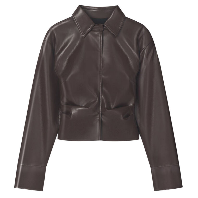 Hildie Alternative Leather Shirt image number null