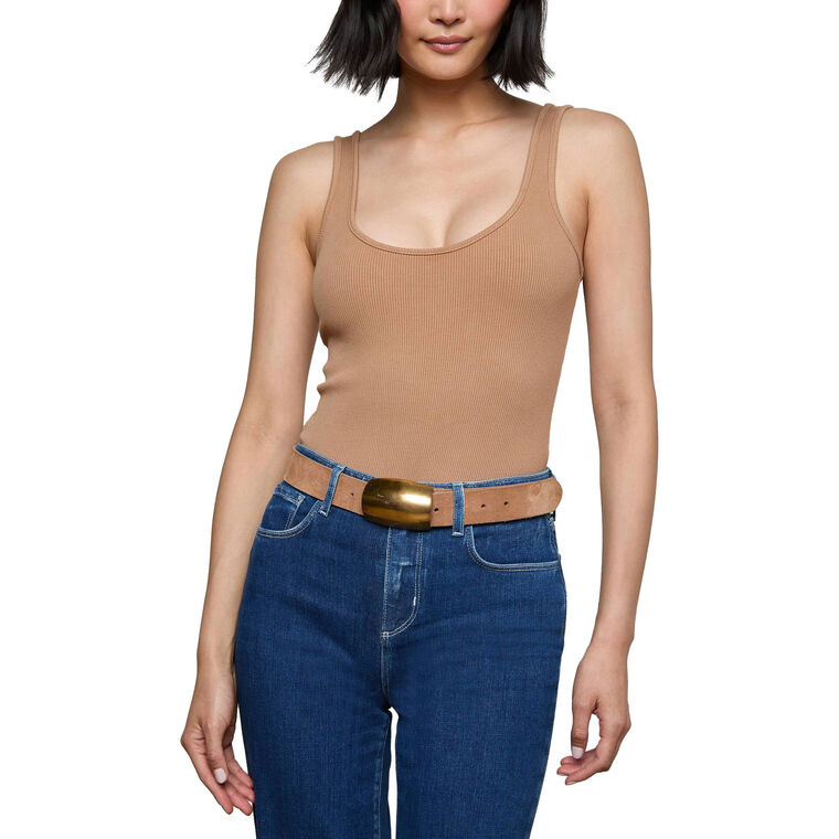 Nica Scoop Neck Tank Bodysuit image number null