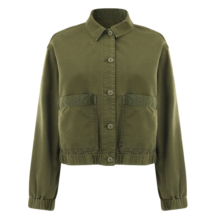 Joyner Cotton Twill Shacket image number null