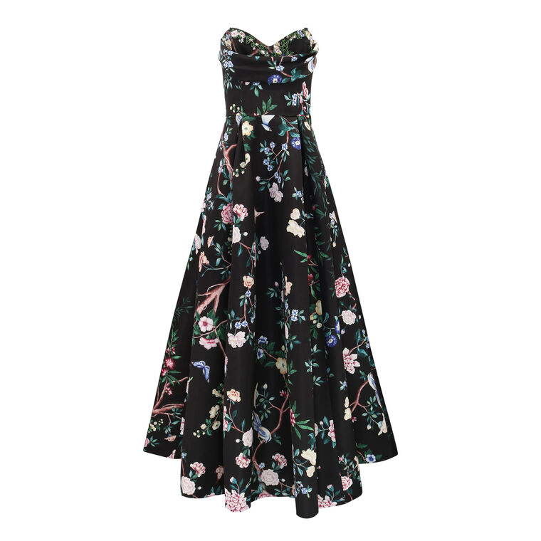 Strapless Satin Ball Gown image number null