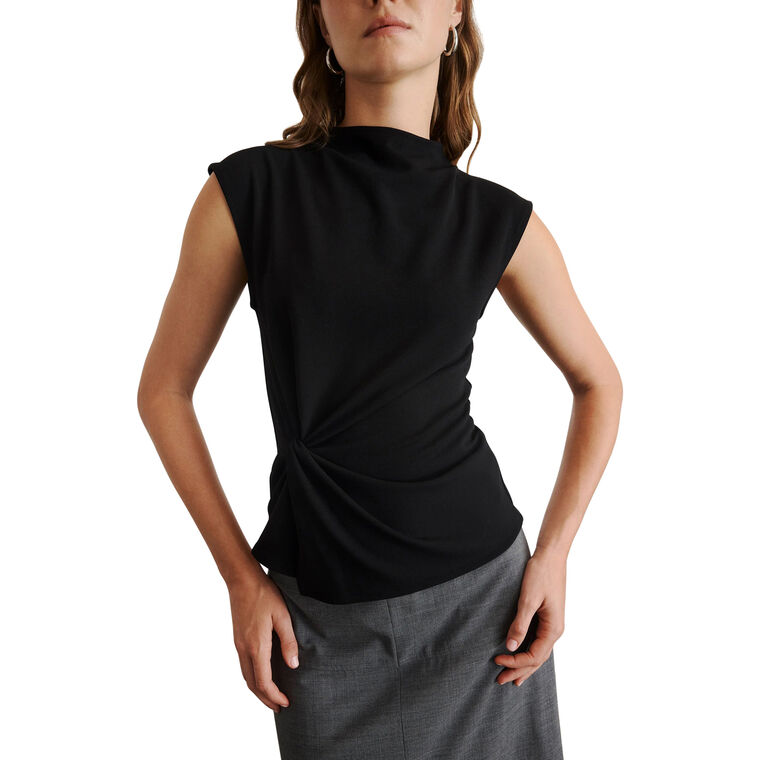 Robin Cap Sleeve Mock Neck Top image number null