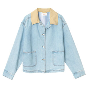 Cove Canvas Collar Denim Jacket