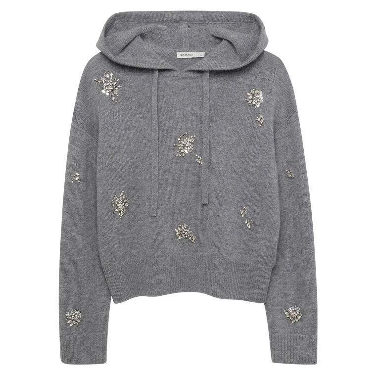Karmen Embellished Hooded Top image number null