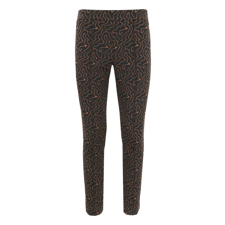 Aria Cropped Jacquard Pant image number null
