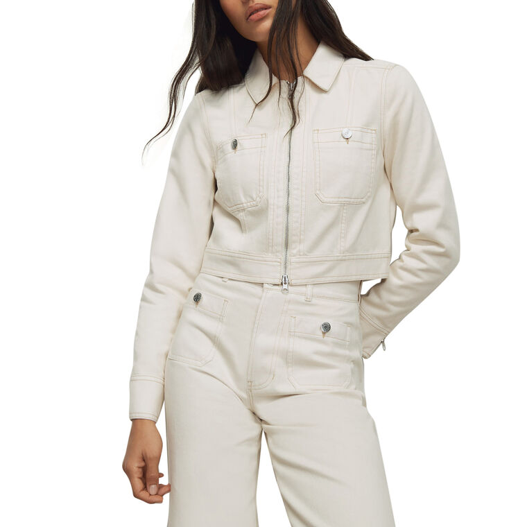 Patty Cropped Moto Jacket image number null