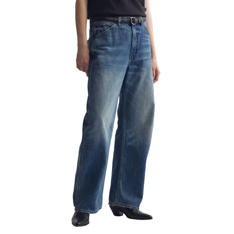 Tribeca High-Rise Barrel-Leg Jean image number null