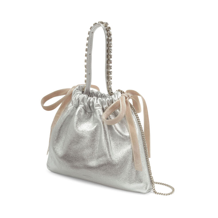 Mini Metallic Leather Top Handle Bag image number null