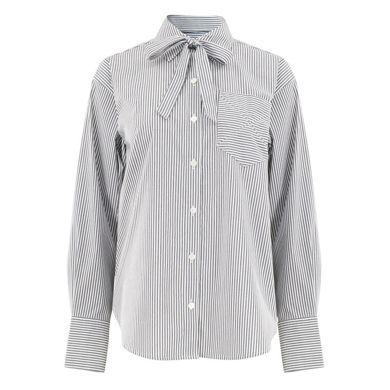 Edeline Striped Poplin Shirt image number null