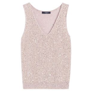Acaici Sleeveless Sequin Knitted Top