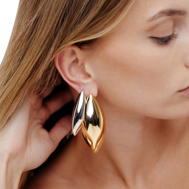 Small Puffy Dagger Earrings image number null