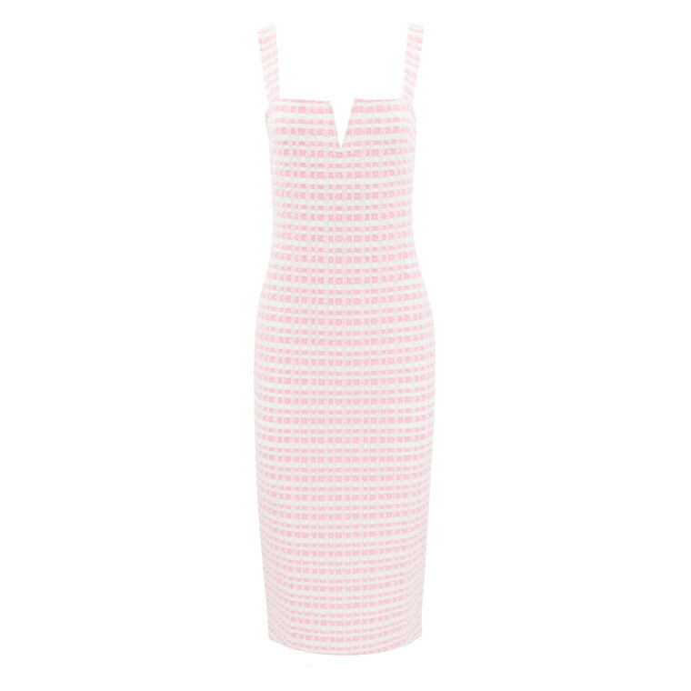 Dana Tweed Sleeveless Midi Dress image number null
