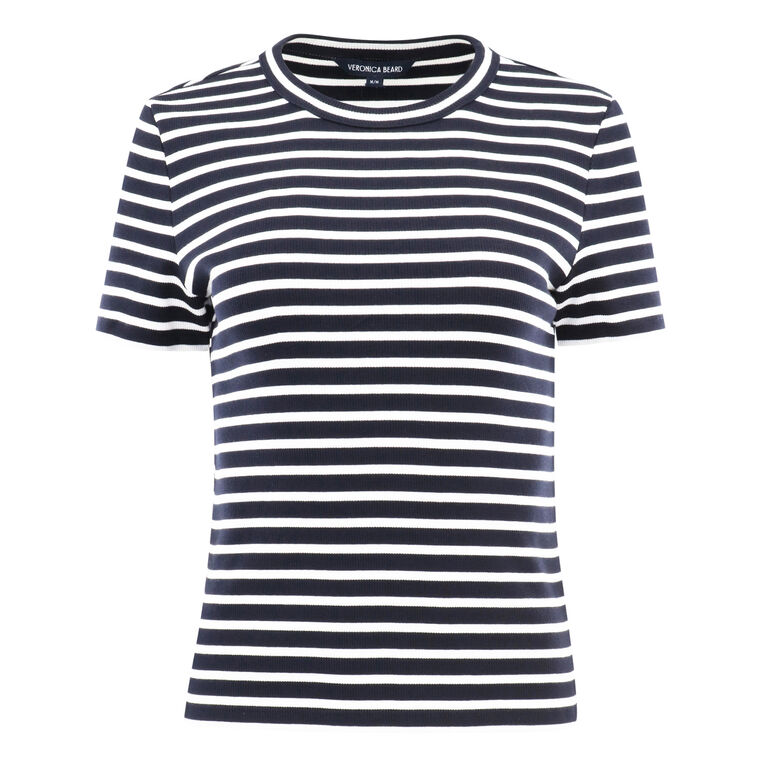 Pruitt Stripe Stretch Cotton T-Shirt image number null