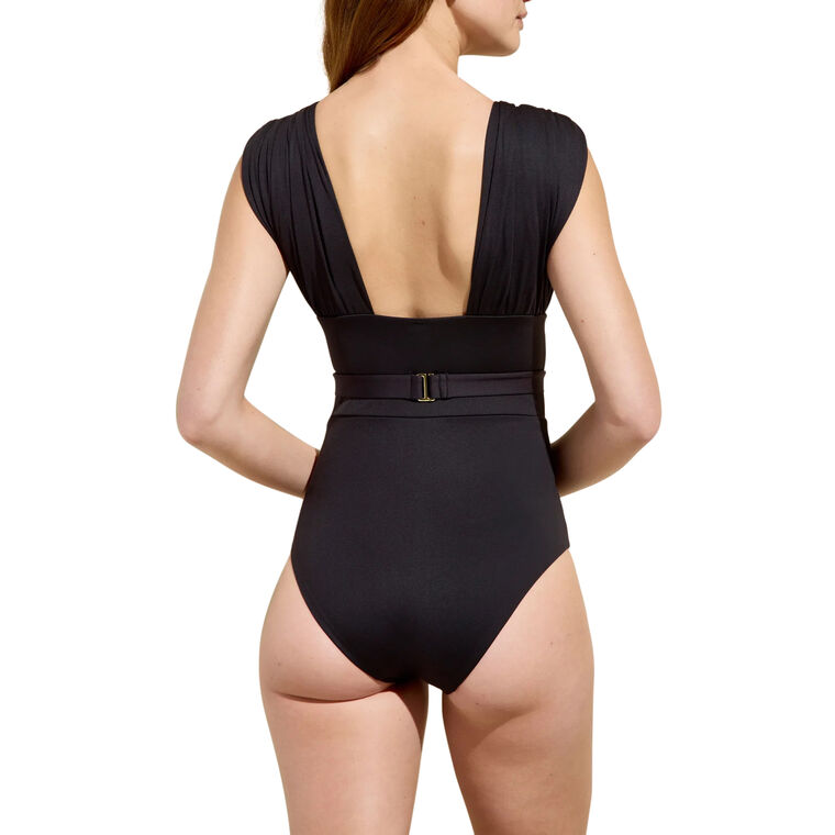 Finn Plunge Neck One-Piece Swimsuit image number null