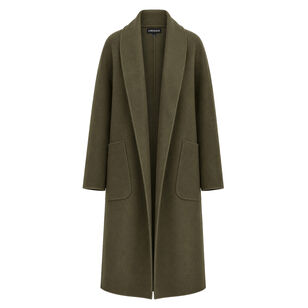 Thara Shawl Collar Wool Coat