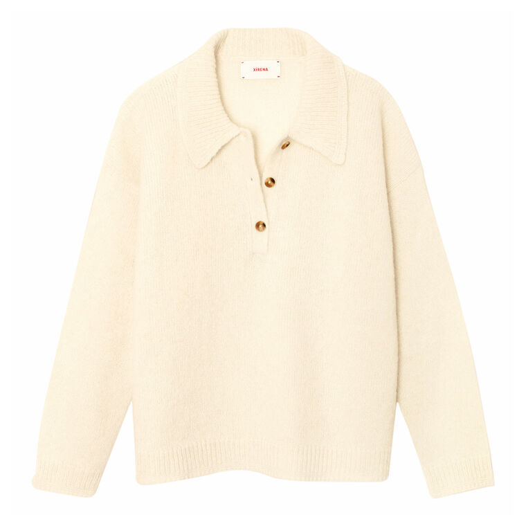 Ethan Long Sleeve Collared Sweater image number null