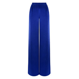 Hammered Satin Elastic Waist Pant