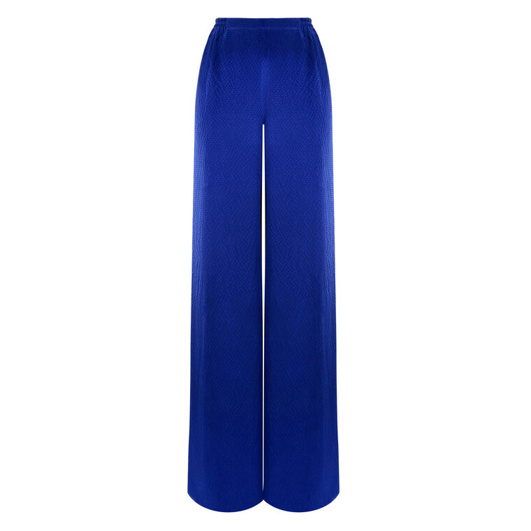 Hammered Satin Elastic Waist Pant image number null