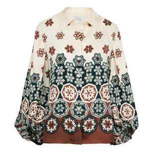 Marina Long Sleeve Collared Top