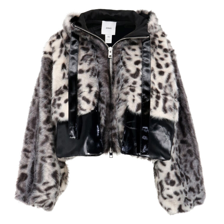 Hesse Faux Fur Leopard Jacket image number null