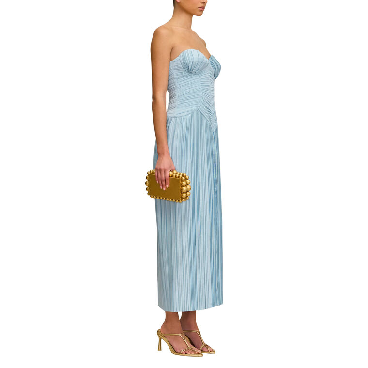 Ashika Strapless Midi Gown image number null