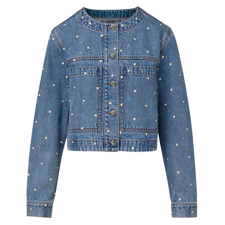 Lowry Embellished Denim Jacket image number null