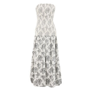 Blanche Strapless Floral Gown